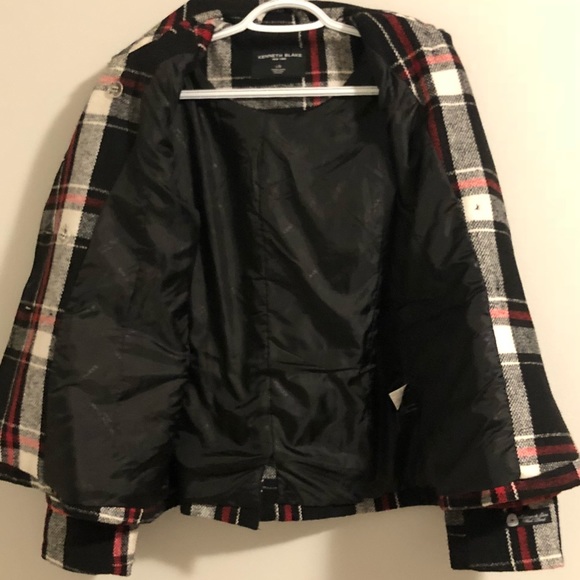 Kenneth Blake NY wool blend plaid jacket - Picture 10 of 12